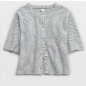 Aerie Unreal Short Sleeve Cardigan